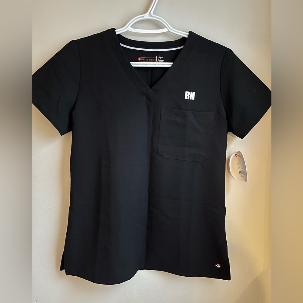 Black scrub top